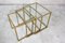 Brass and Glass Nesting Tables by Guy Lefevre for Maison Jansen, 1970s, Set of 3 7