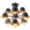 Large Space Age Style Murano Glass Sputnik Chandelier, 1970s 1