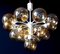 Large German Sputnik Chandelier from Kaiser, 1970s 4