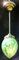 Art Nouveau Uranium Vaseline Glass Lantern, 1910s, Image 3