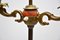 French Gilt Metal Floor Lamp, 1930s, Image 5