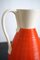 Juego de jarra y vasos italianos vintage de cerámica de Rometti, años 30, Imagen 9