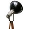 Vintage Industrial Black Enamel Wooden Spot Light Floor Lamp 7