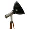 Vintage Industrial Black Enamel Wooden Spot Light Floor Lamp 4