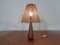 Lampada da tavolo Mid-Century in teak e sisal, Danimarca, anni '50, Immagine 2