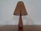 Lampada da tavolo Mid-Century in teak e sisal, Danimarca, anni '50, Immagine 14