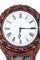Reloj de pared victoriano de caoba tallada, siglo XIX, Imagen 3