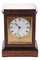 Antique Burr Walnut Ebonized Cased Desk Clock from Baldwin of Loughborough 1