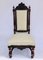 Antique Victorian Carved Rosewood Side Chair, Image 1