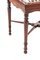 Chaise d'Angle Édouardienne Antique en Acajou Marqueté 6