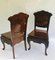 Antique Carved Chinese Hall Chairs, Set of 2 1