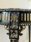 Antique French Demi-Lune Carved & Ebonised Console Table 4