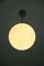 Small Bauhaus Opaline Glass Sphere Pendant Lamp, 1940s, Image 9