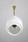 Small Bauhaus Opaline Glass Cascade Pendant Lamp, 1940s 10