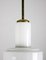 Small Bauhaus Opaline Glass Cascade Pendant Lamp, 1940s 3