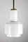 Small Bauhaus Opaline Glass Cascade Pendant Lamp, 1940s 2