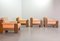 Dutch Solid Oak and Camel Colored Leather Lounge Chairs by Harry de Groot for Leolux, 1970s, Set of 2 2
