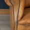 Vintage Dutch Sheepskin Leather Club Chairs, Set of 2, Image 30
