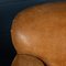 Vintage Dutch Sheepskin Leather Club Chairs, Set of 2, Image 14