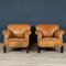 Vintage Dutch Sheepskin Leather Club Chairs, Set of 2, Image 37