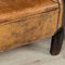 Vintage Dutch Sheepskin Leather Club Chairs, Set of 2 24