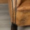 Vintage Dutch Sheepskin Leather Club Chairs, Set of 2 29