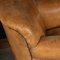 Vintage Dutch Sheepskin Leather Club Chairs, Set of 2, Image 32