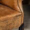 Vintage Dutch Sheepskin Leather Club Chairs, Set of 2 23