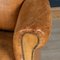 Vintage Dutch Sheepskin Leather Club Chairs, Set of 2, Image 11