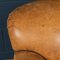 Club chair vintage in pelle di pecora, Olanda, set di 2, Immagine 20
