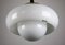 Space Age White and Gold Pendant Lamp from Guzzini, 1970s 10