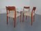 Danish Solid Teak Dining Chairs, 1960s, Set of 4 5