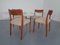 Danish Solid Teak Dining Chairs, 1960s, Set of 4, Image 5