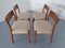 Danish Solid Teak Dining Chairs, 1960s, Set of 4 6