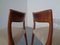 Danish Solid Teak Dining Chairs, 1960s, Set of 4 16