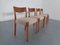 Danish Solid Teak Dining Chairs, 1960s, Set of 4 2