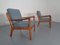 Mid-Century Danish Teak Senator Lounge Chairs by Ole Wanscher for France & Søn / France & Daverkosen, 1960s, Set of 2 3