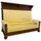 Late-19th Century French Provincial Oak High Back Bench, 1890s, Image 1