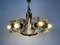 Mid-Century Italian Glass and Brass 8-Arm Chandelier Attributed to Mazzega, 1960s 2