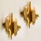 Mid-Century Brass Wall Sconces, 1970s, Set of 2 2