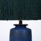 Large Ceramic Table Lamp with Silk Lampshade, 1960s, Image 15