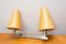 Verchromte Bauhaus Wandlampe mit 2 Leuchtenschirmen von Vlastimil Brožek, Tschechien, 1930er 5