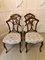 Antike viktorianische Esszimmerstühle aus Nussholz, 4er Set 1