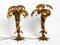 Gold-Plated Metal Palm Table Lamps by Hans Kögl for Hans Kögl, 1970s, Set of 2 3