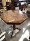 Tavolino da caffè antico ottagonale in legno intarsiato, Immagine 1
