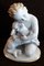 Antique German Hand-Painted Porcelain Cherub with Lamb Figurine by K. Himmelstoß for Rosenthal, 1930s, Image 2