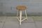 Vintage Industrial Workshop Stool in Steel and Beech in the Style of Rowac, 1930s 1