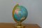 Small Mid-Century 14 cm Globe with Tulip Base in Brass from JRO-Verlag, 1960s, Image 8