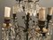 Lámparas de araña antiguas de bronce, años 20. Juego de 2, Imagen 4