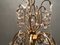 Large Vintage Crystal Beaded Chandelier with Murano Glass Drops 4